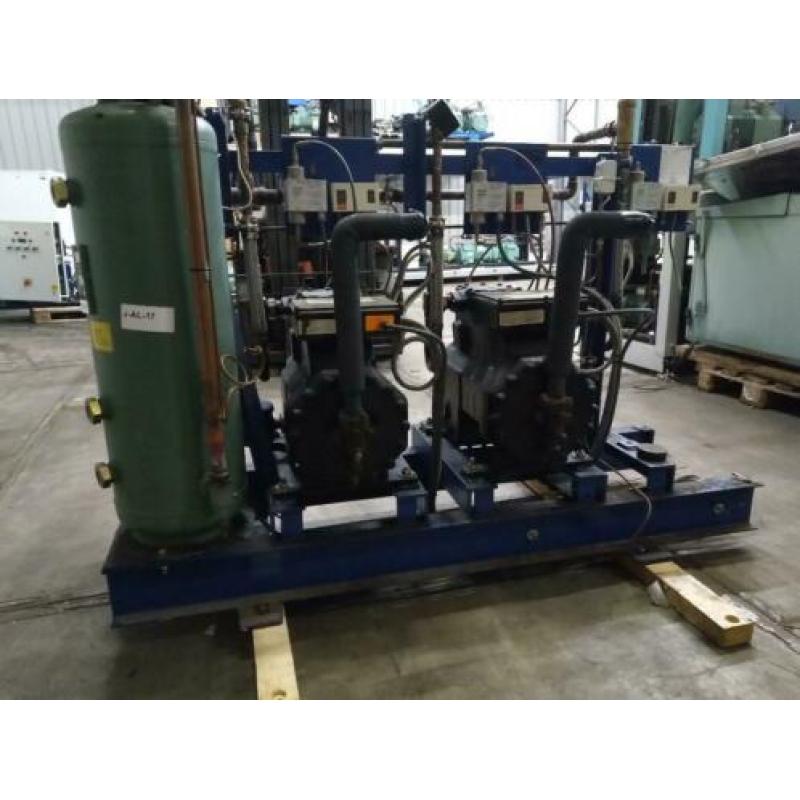 koel, vries, compressors, installatie, frame, winkel