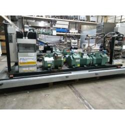 koel, vries, compressors, installatie, frame, winkel