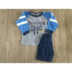 4 pyjama’s maat 92/98