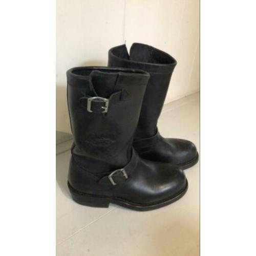 Sancho zwarte leren biker boots maat 36
