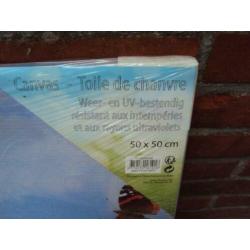 Nieuw Tuin Canvas met Vlinders en Bloemen / nog in plastic