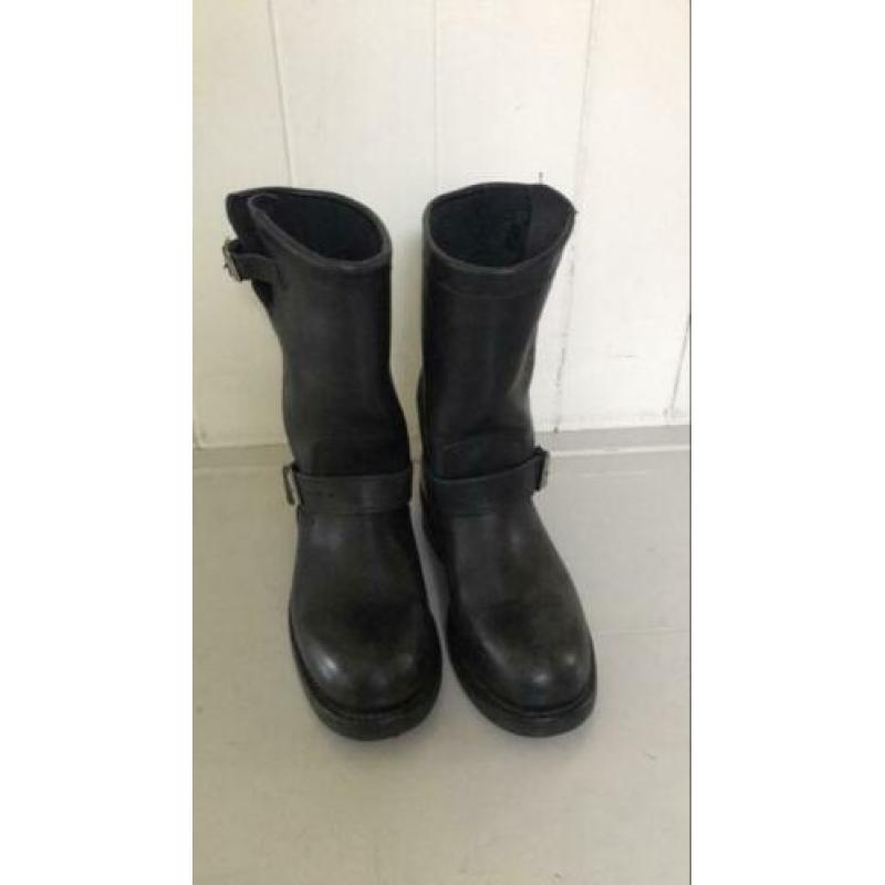 Sancho zwarte leren biker boots maat 36