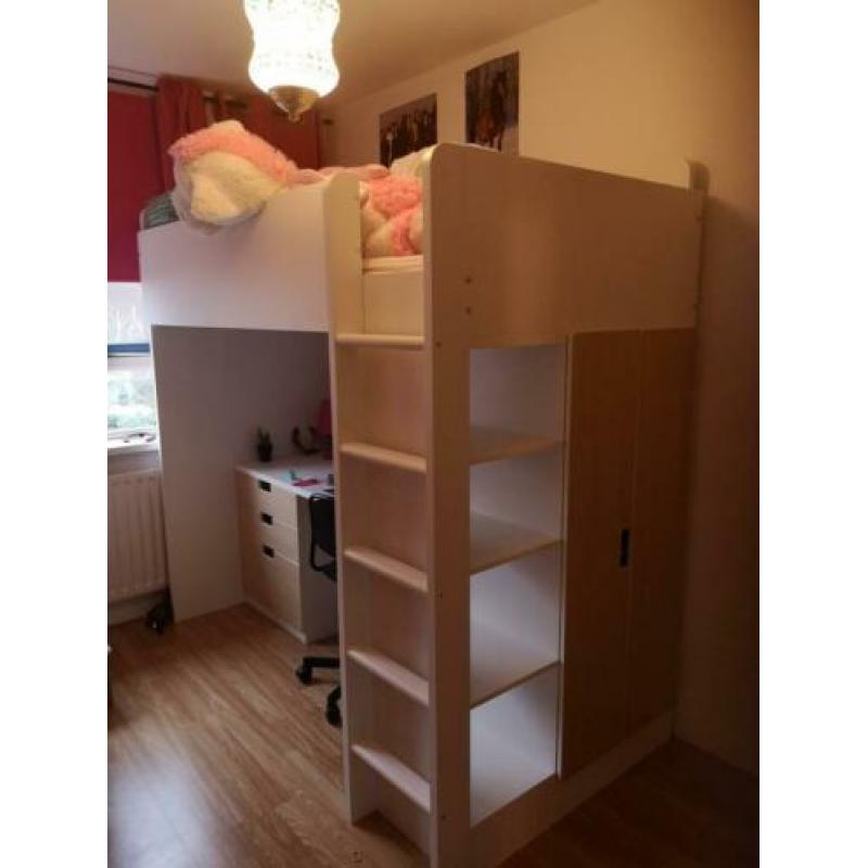 Ikea stuva hoogslaper exclusief bureau