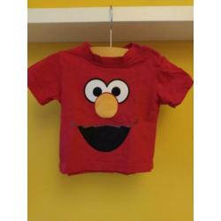 Sesamstraat mt 68 shirt Elmo