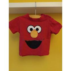 Sesamstraat mt 68 shirt Elmo