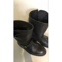 Sancho zwarte leren biker boots maat 36