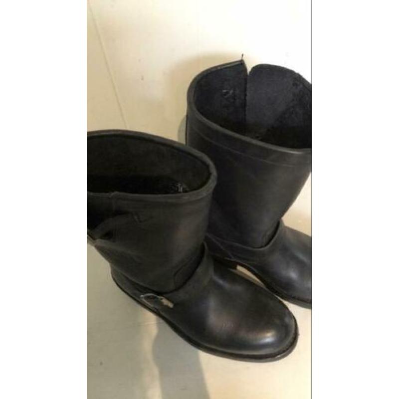 Sancho zwarte leren biker boots maat 36
