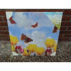 Nieuw Tuin Canvas met Vlinders en Bloemen / nog in plastic