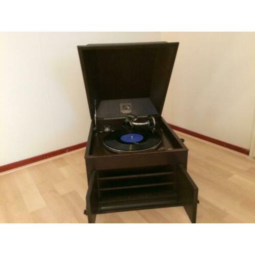 Antieke His Masters Voice grammofoon