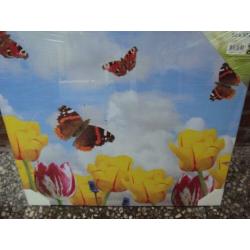 Nieuw Tuin Canvas met Vlinders en Bloemen / nog in plastic