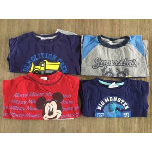 4 pyjama’s maat 92/98