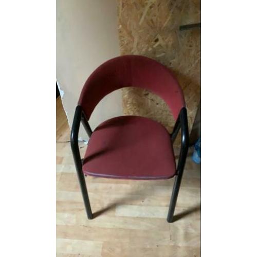 Rode design stoel woonkamer zitstoel zetel