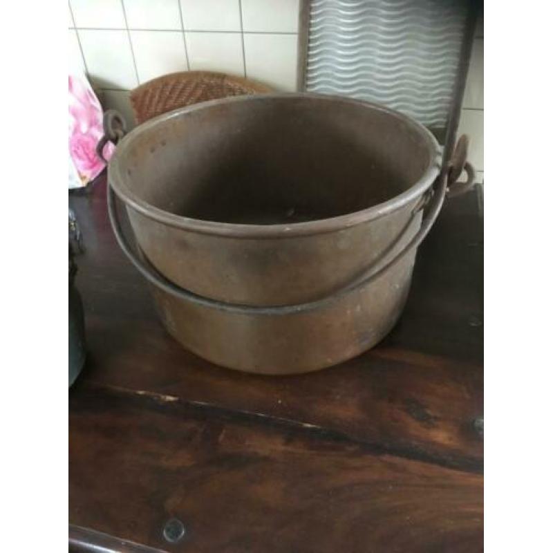 brocante koperen ketel