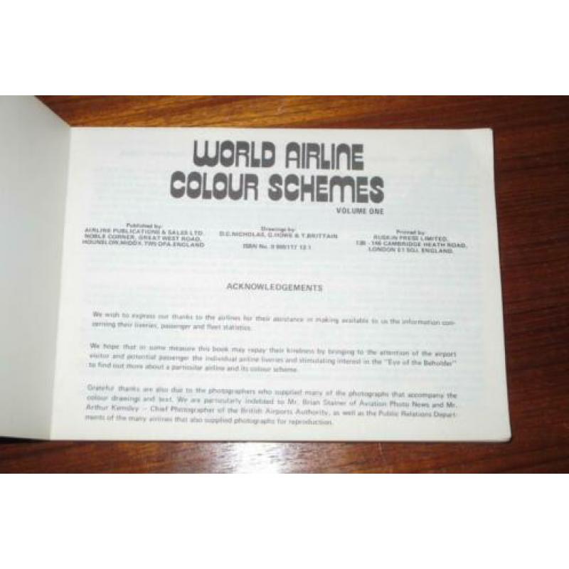 World Airline Colour Schemes, Vol. 1, uit1976
