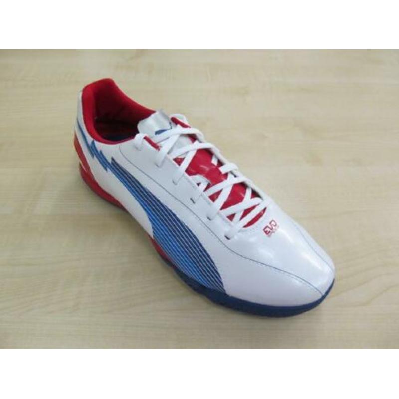 Puma evospeed 5 tt wit blauw rood 10258801, hockey,mt 42 1/2