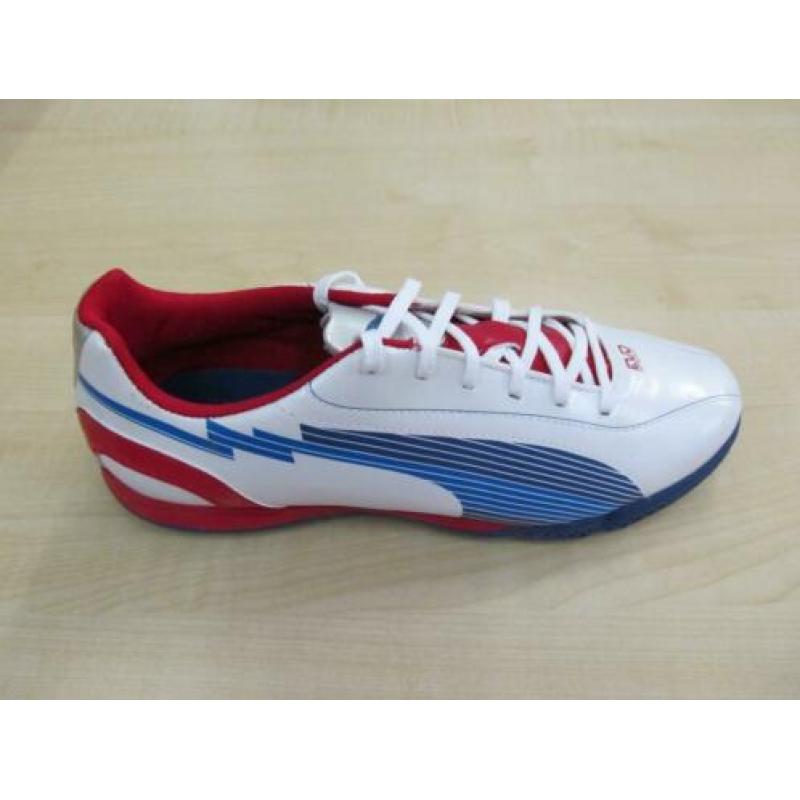 Puma evospeed 5 tt wit blauw rood 10258801, hockey,mt 42 1/2