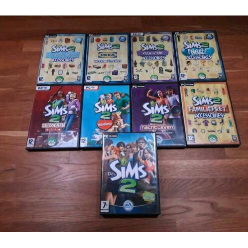 Sims 2 met diverse uitbreidingen