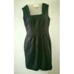 Karl Lagerfeld Designer Black Dress jurk S 36 Zwart Kerst