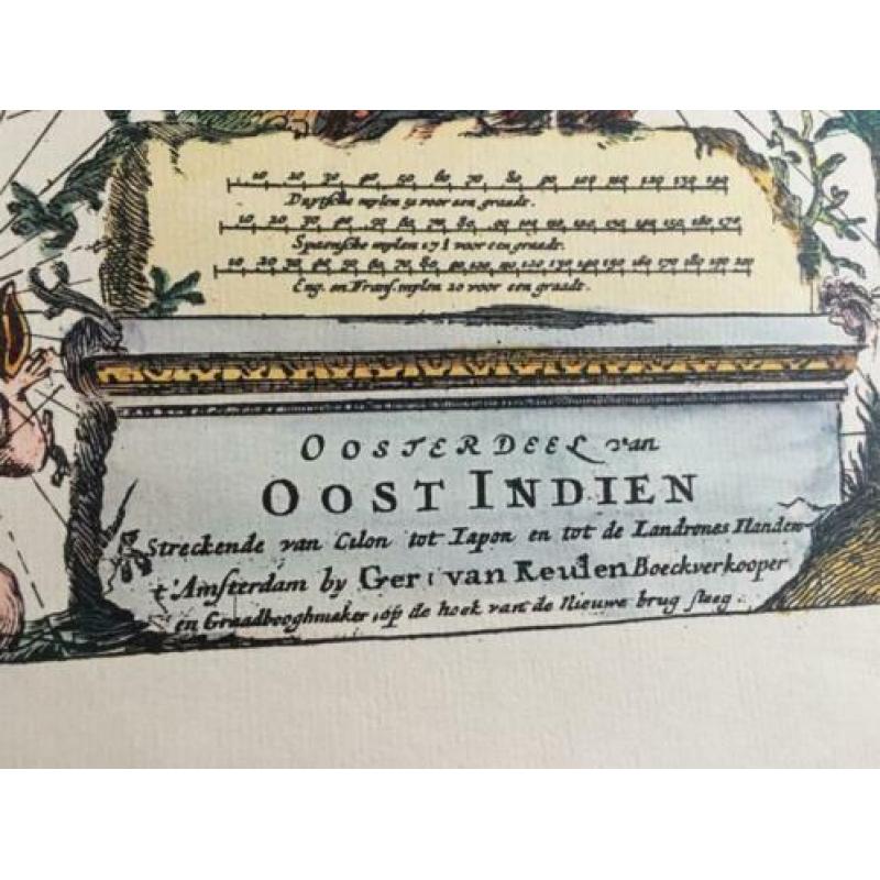 Oude Kaart van Oost - Indië