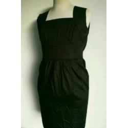 Karl Lagerfeld Designer Black Dress jurk S 36 Zwart Kerst