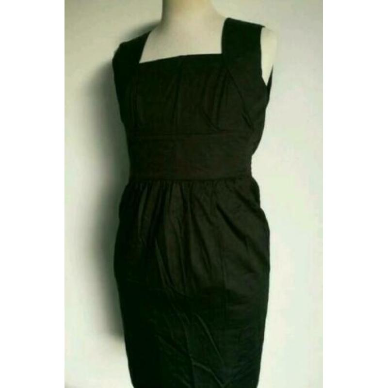 Karl Lagerfeld Designer Black Dress jurk S 36 Zwart Kerst