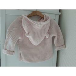 Mooi licht roze vest van Gap. Maat 86