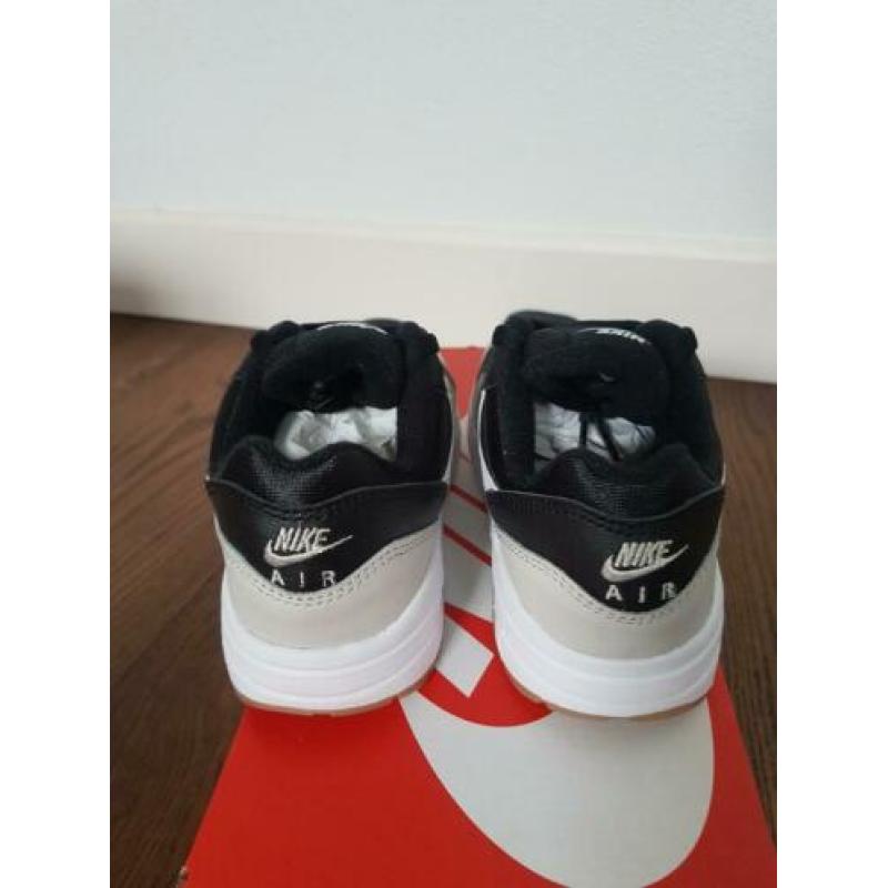 Nike air max 1 zwart wit bone nieuw maat 32