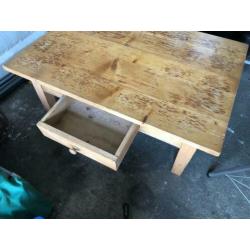 Grenen salontafel