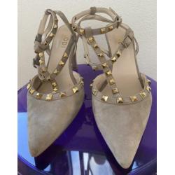 Suède beige slingbacks van LODI maat 38
