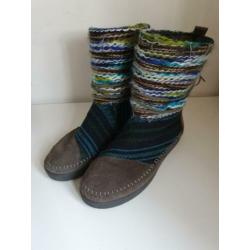 Toms Nepal laarsjes, gevoerd maat 40 grijs, blauw, groen