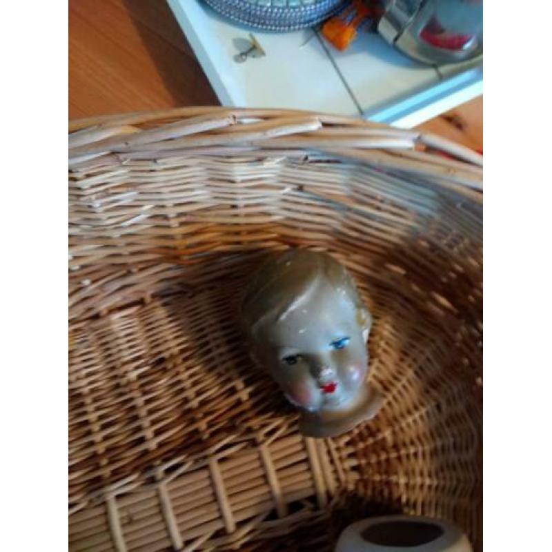 Oude poppen hoofdjes 7x
