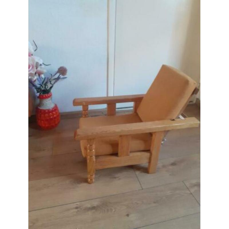 Vintage rokers (kinder ) stoel, custom made.