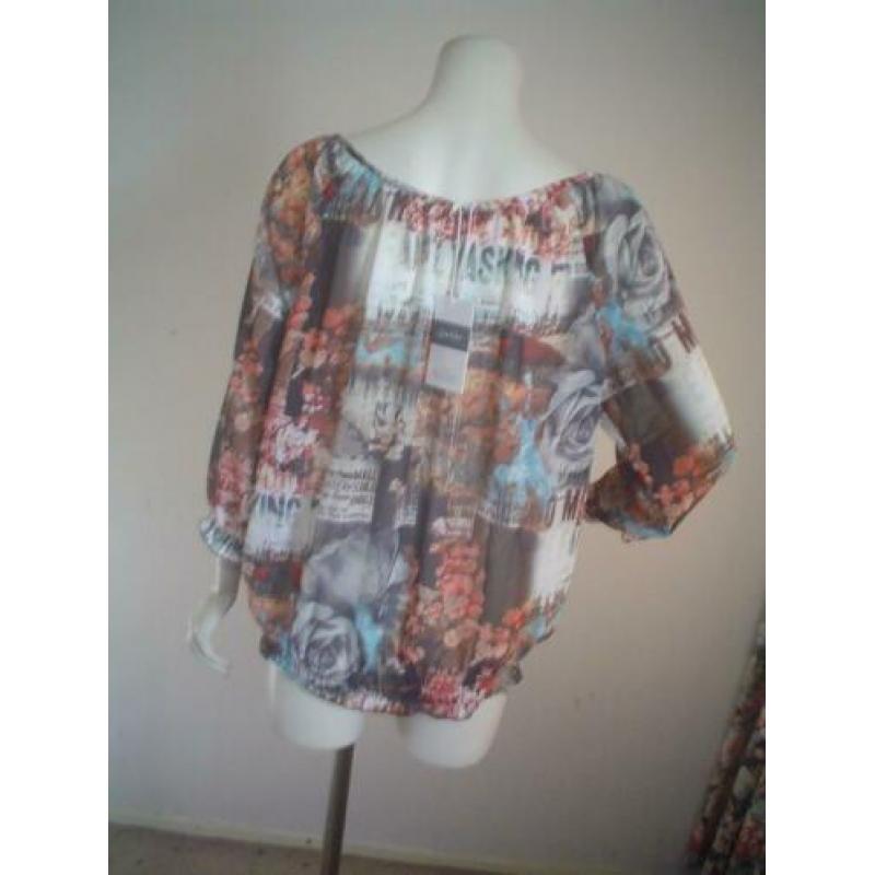 Geisha tuniek blouse mt 2XL= 44**Nieuw **