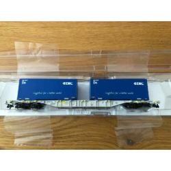 Roco 76947 Sgnns AAE container wagon Ekol