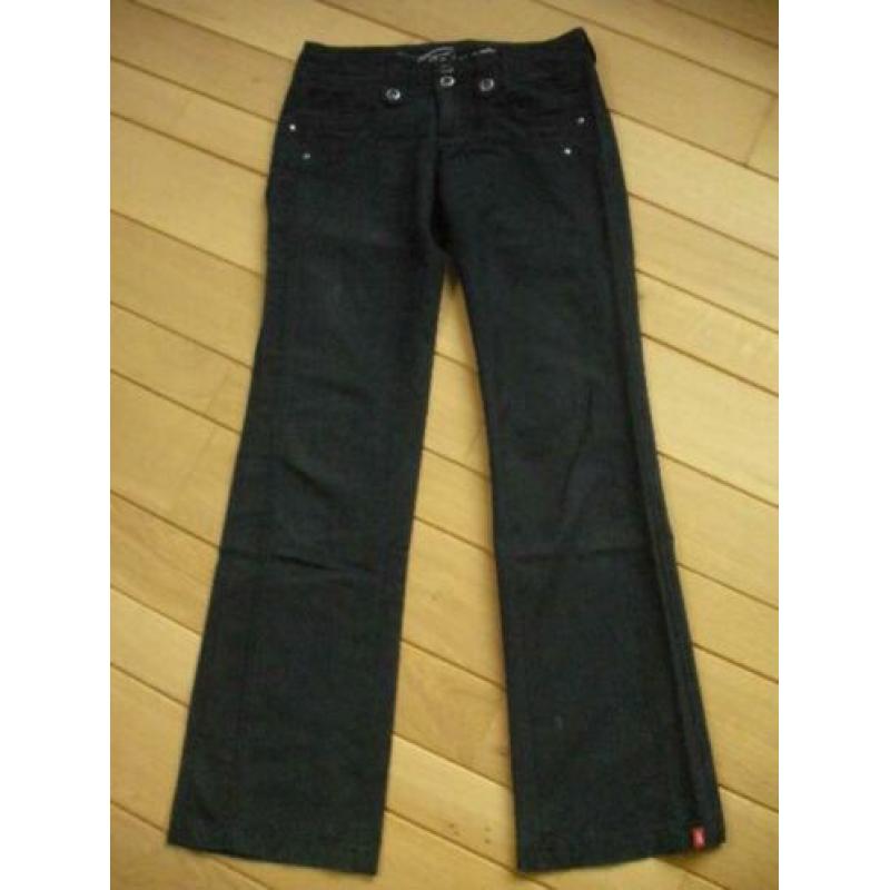 EDC by ESPRIT broek zwart long maat 36