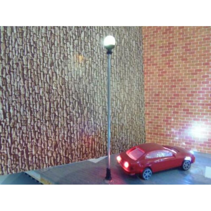 T101 - Metalen bollantaarns LED (H0)