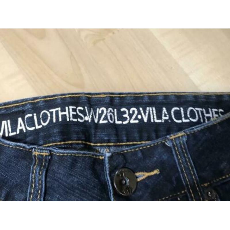 Mooie blauw skinny spijkerbroek Vila Clothes W26 L32 mt S