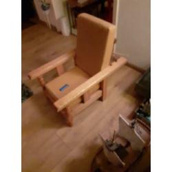 Vintage rokers (kinder ) stoel, custom made.