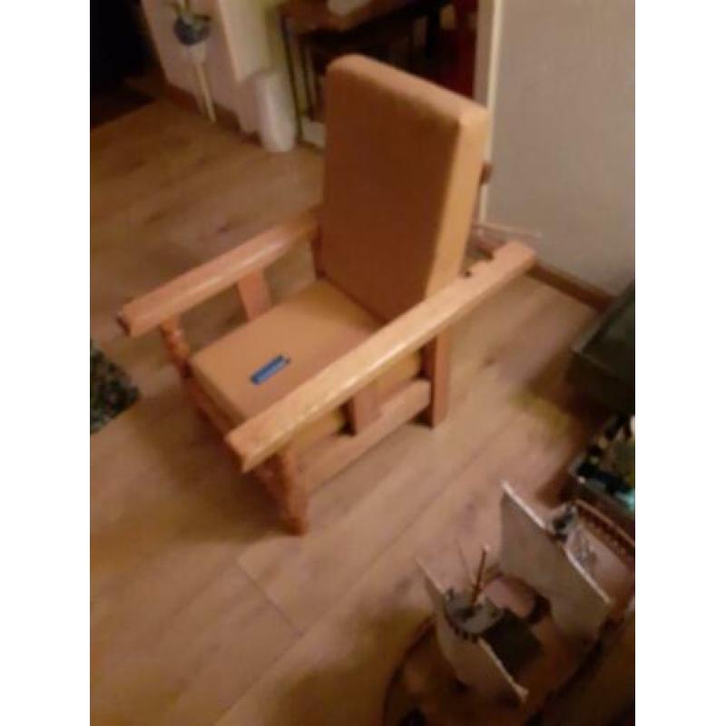 Vintage rokers (kinder ) stoel, custom made.