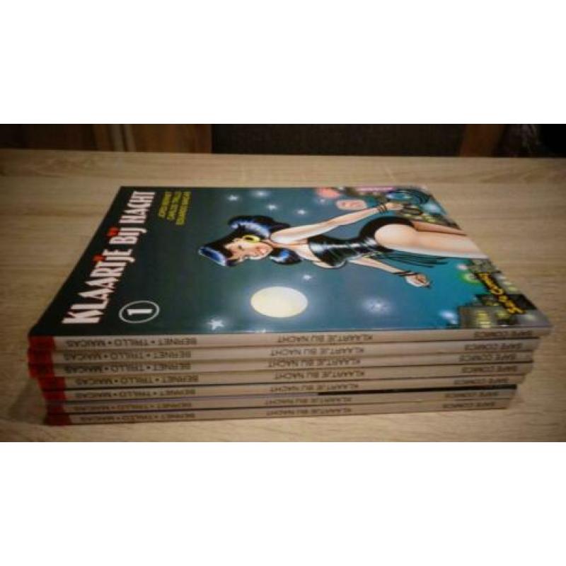 Klaartje bij nacht stripboeken 7 stuks zgan