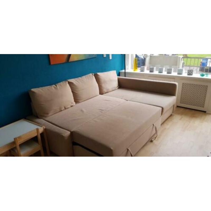 Friheten hoekbank/slaapbank Beige