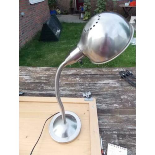 Lamp chroom buro burolamp kan buigen vintage look