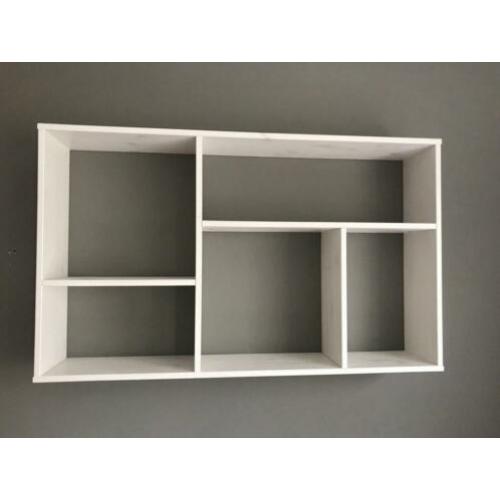 Letterkast, wandkast, hout, wit