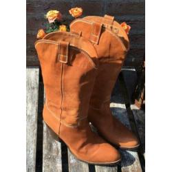 leren cowboy western laarzen 41 Vero Cuoio volledig leer