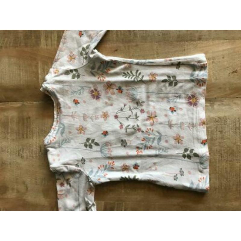Shirtje met vogels en bloemen | maat 62