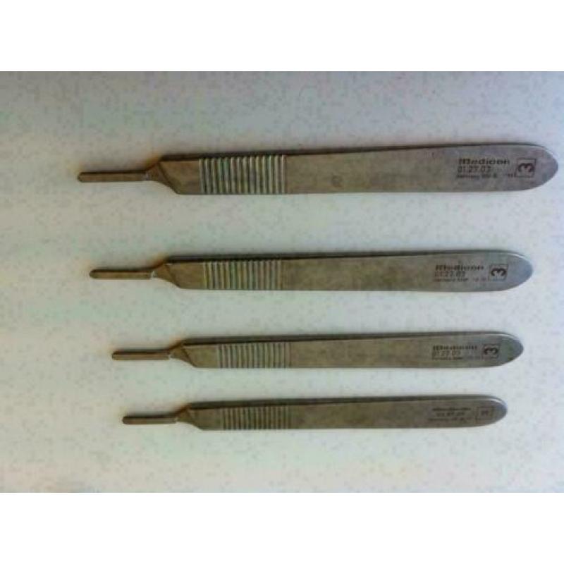 Scalpel houder en andere RVS operatie instrumenten