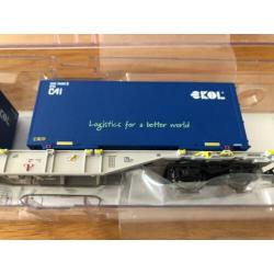 Roco 76947 Sgnns AAE container wagon Ekol