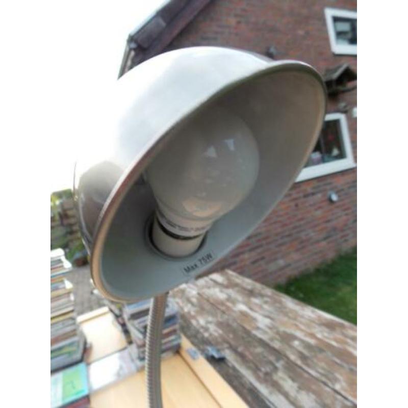 Lamp chroom buro burolamp kan buigen vintage look