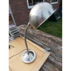 Lamp chroom buro burolamp kan buigen vintage look