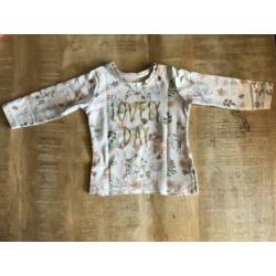 Shirtje met vogels en bloemen | maat 62